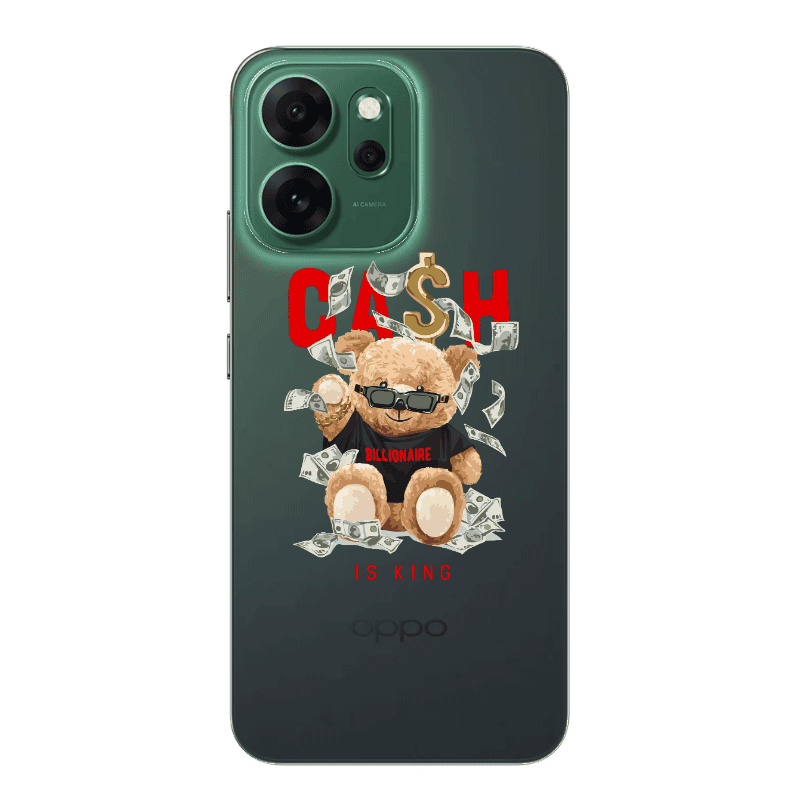 Oppo 14 F Cash is king Transparent Silicone TPU Θήκη